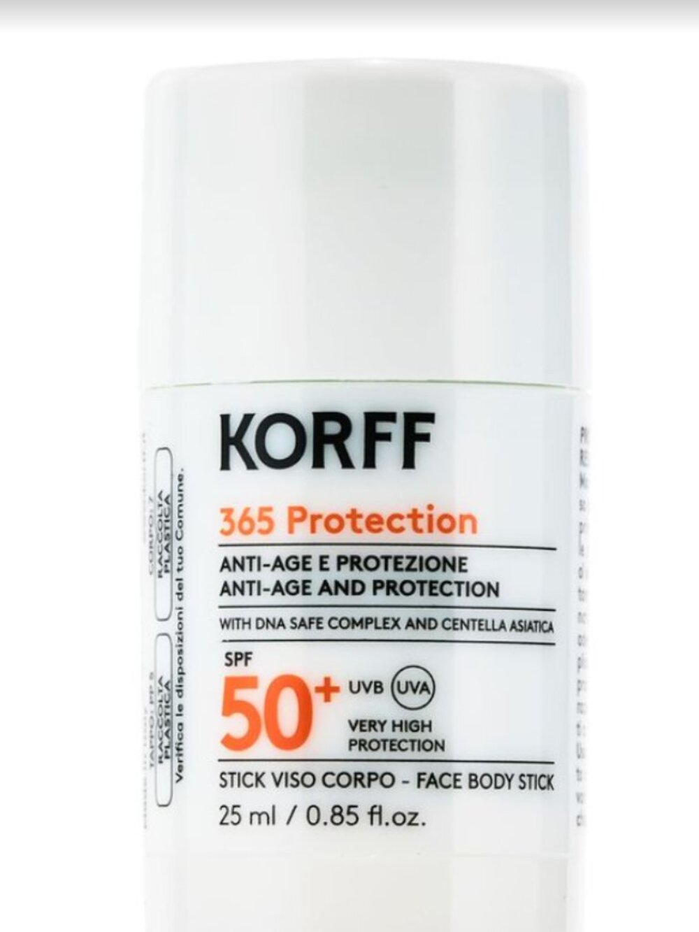 KORFF 365 Very High Protection Anti Age Sunscreen Stick SPF50+ 25ml .85oz Sealed